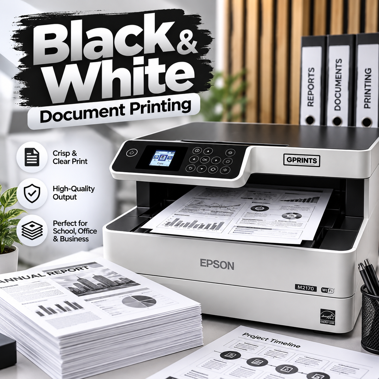 Black & White Document Printing