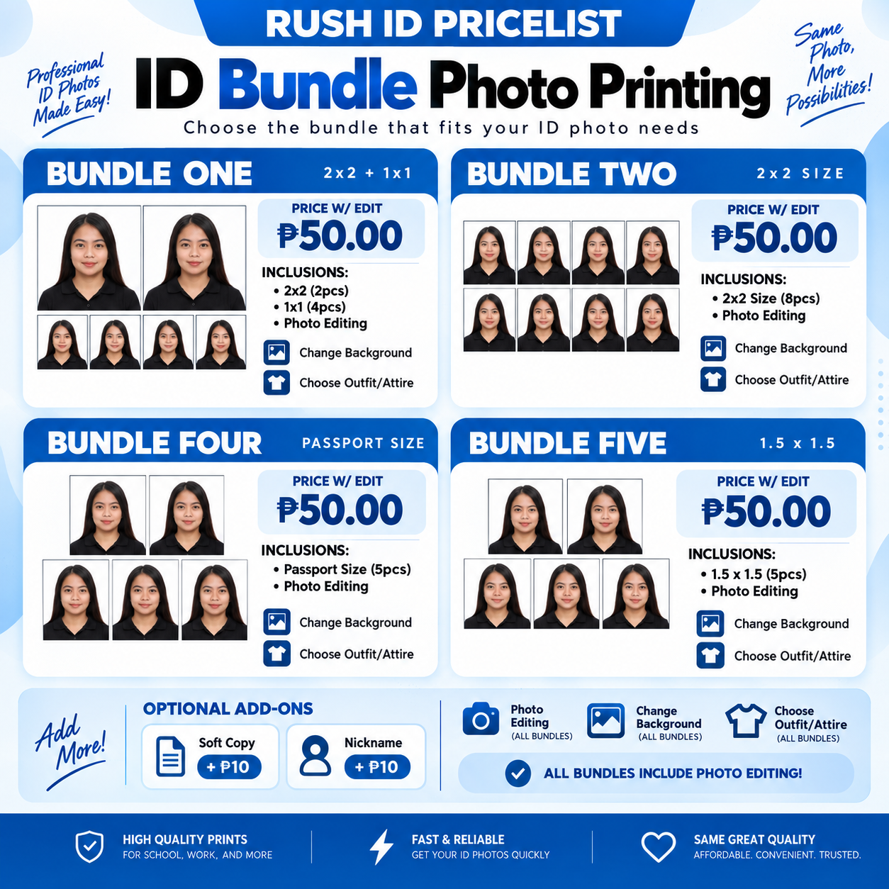 ID Bundle Photo Printing