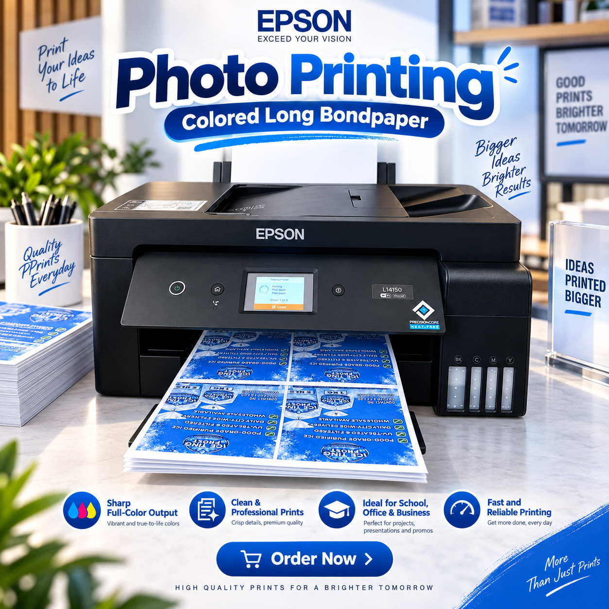 Photo Printing, Colored Long Bondpaper
