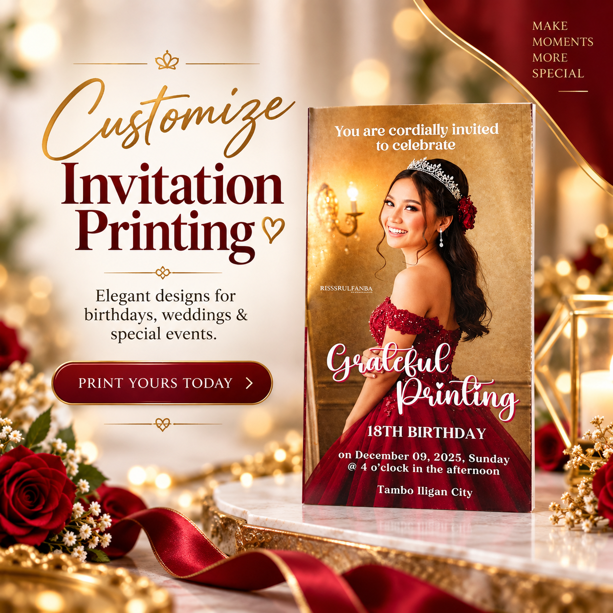 Customize Invitation Printing