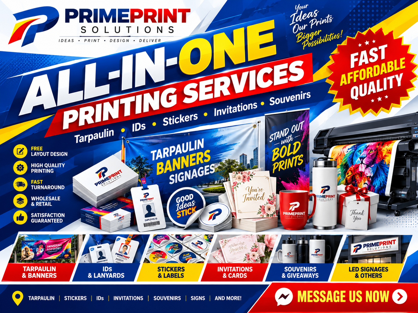 Tarpaulin and Banner Layout