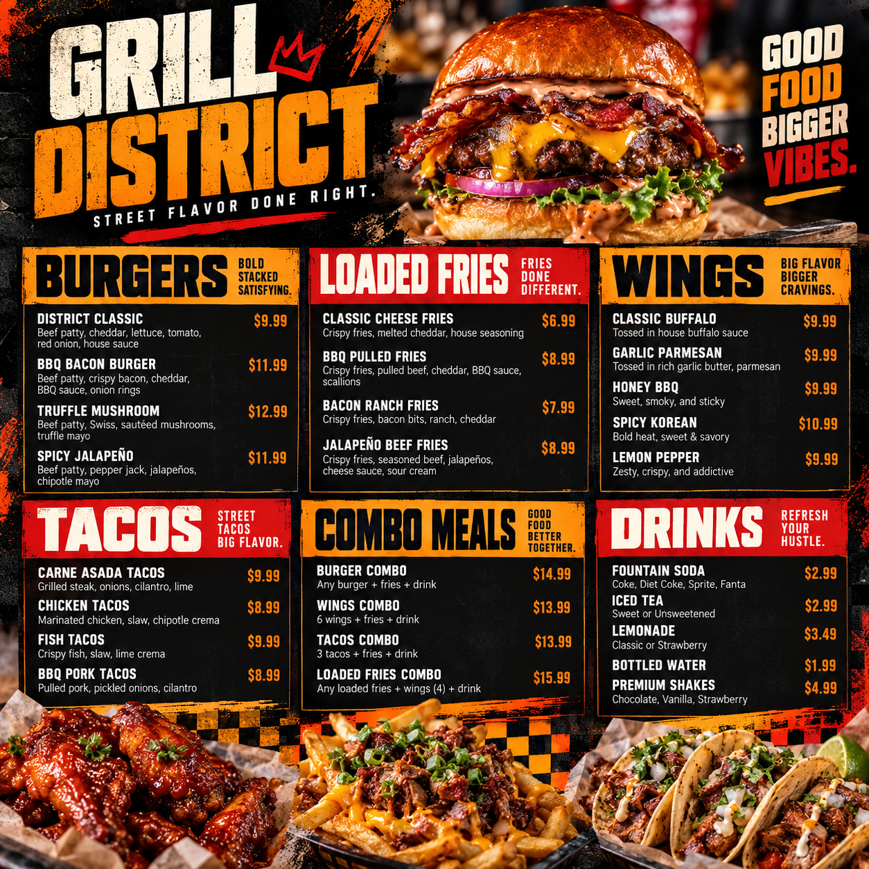 Food Menu Design