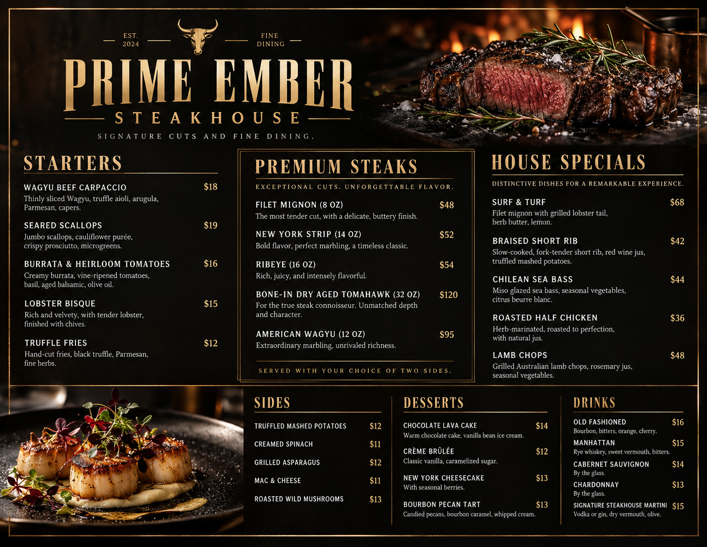 Food Menu Design