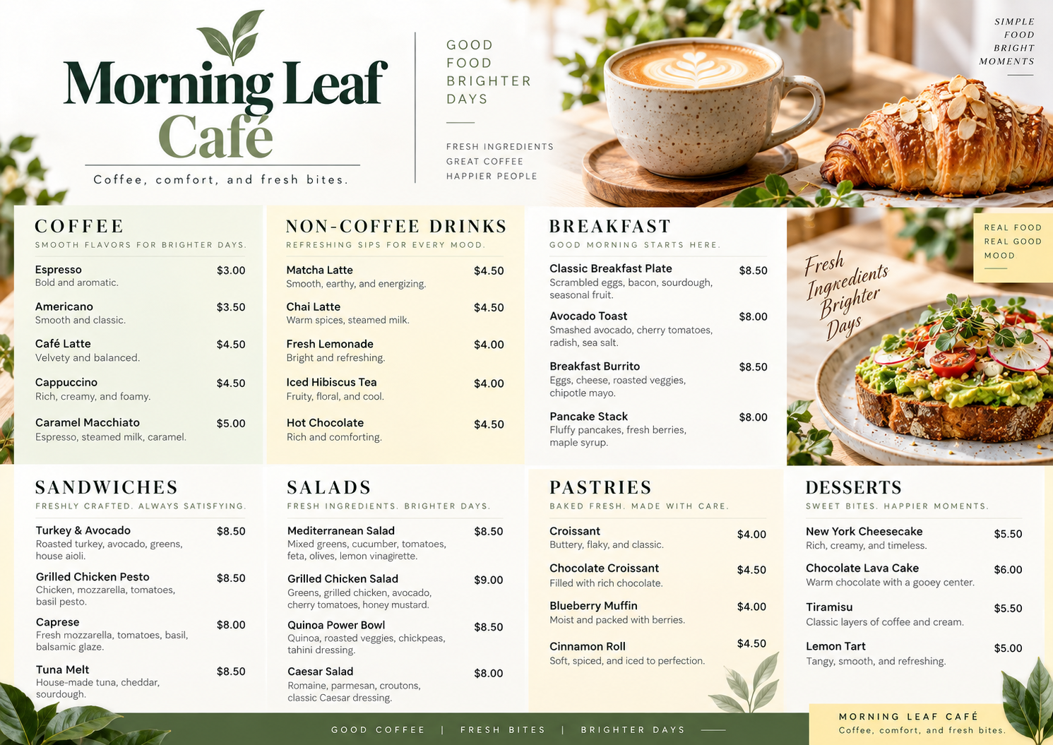 Food Menu Design