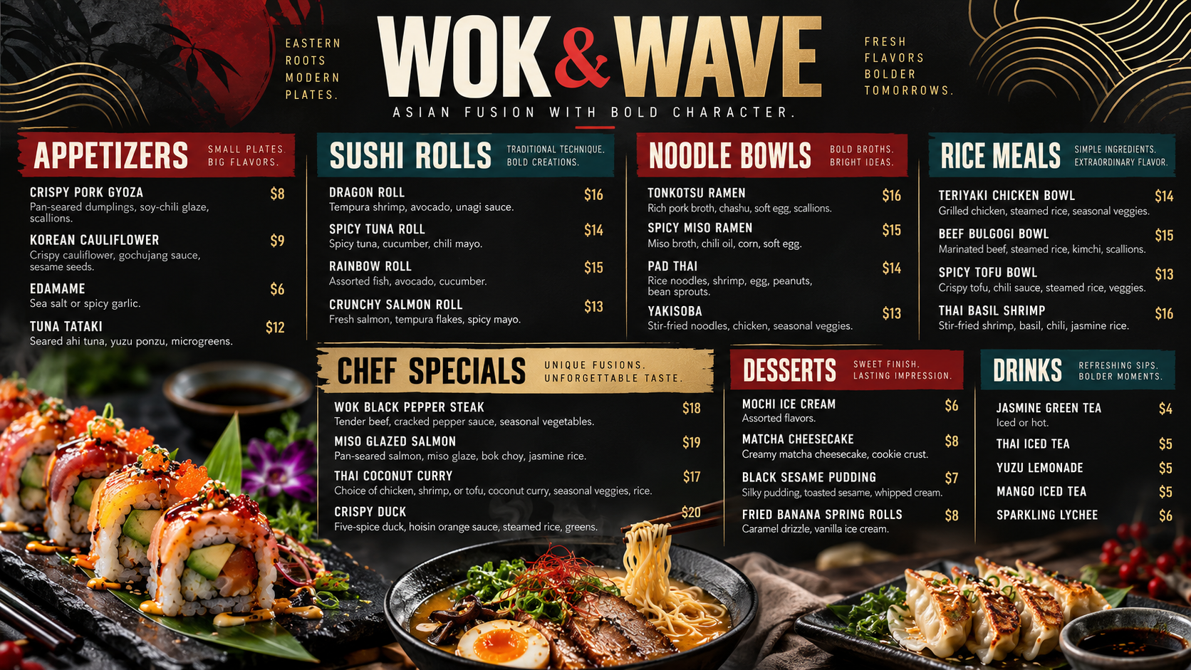 Food Menu Design