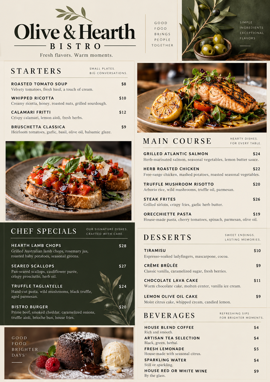 Food Menu Design