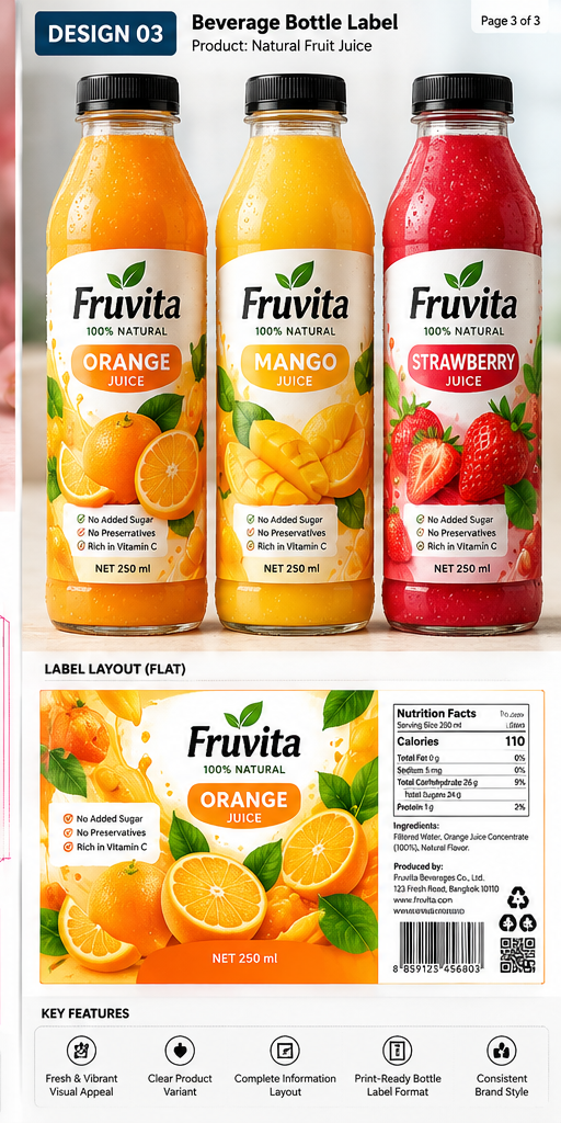 Product Label and Packaging Design