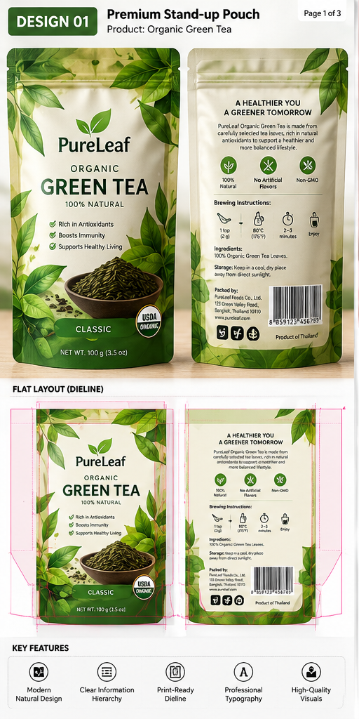 Product Label and Packaging Design