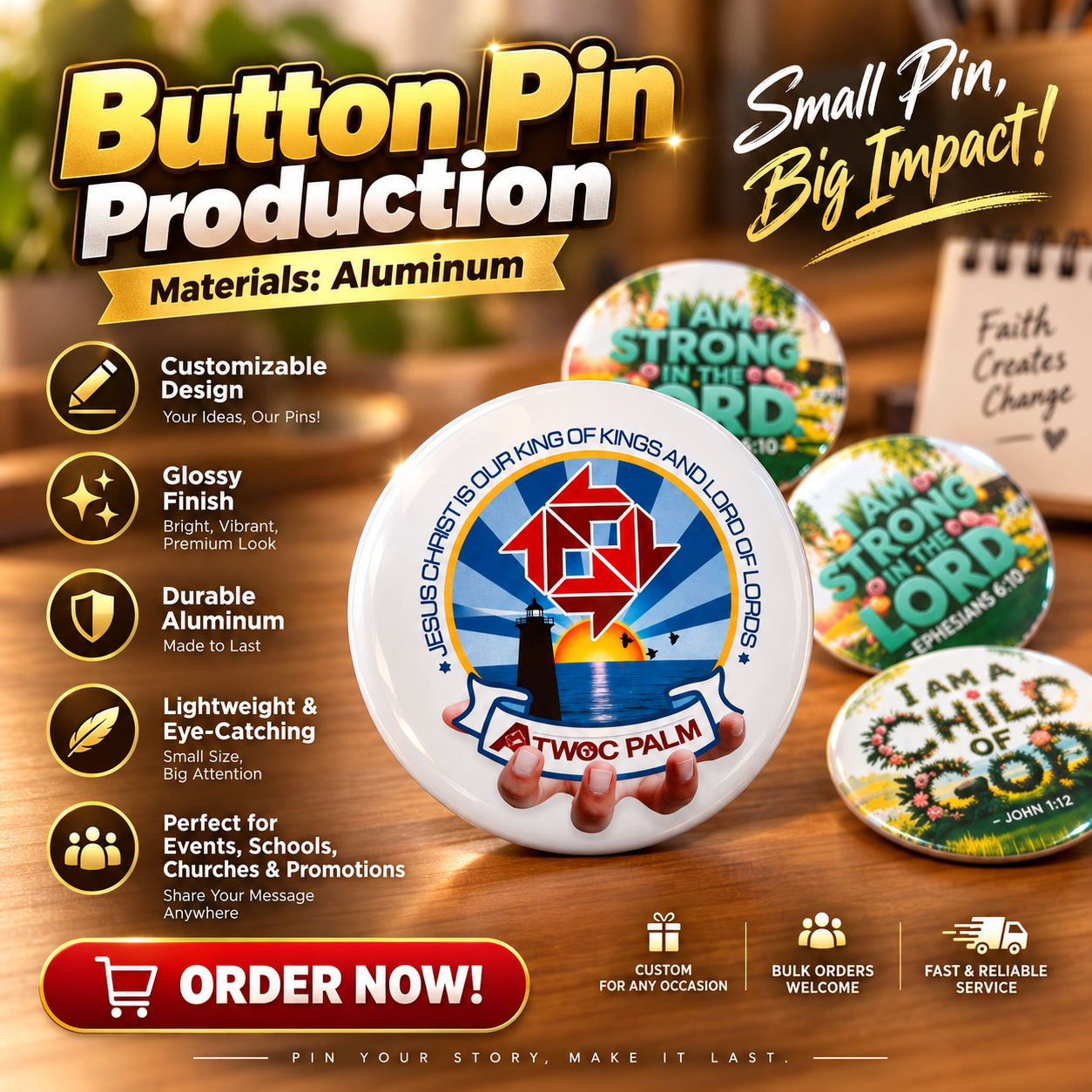 Costum Botton Pin