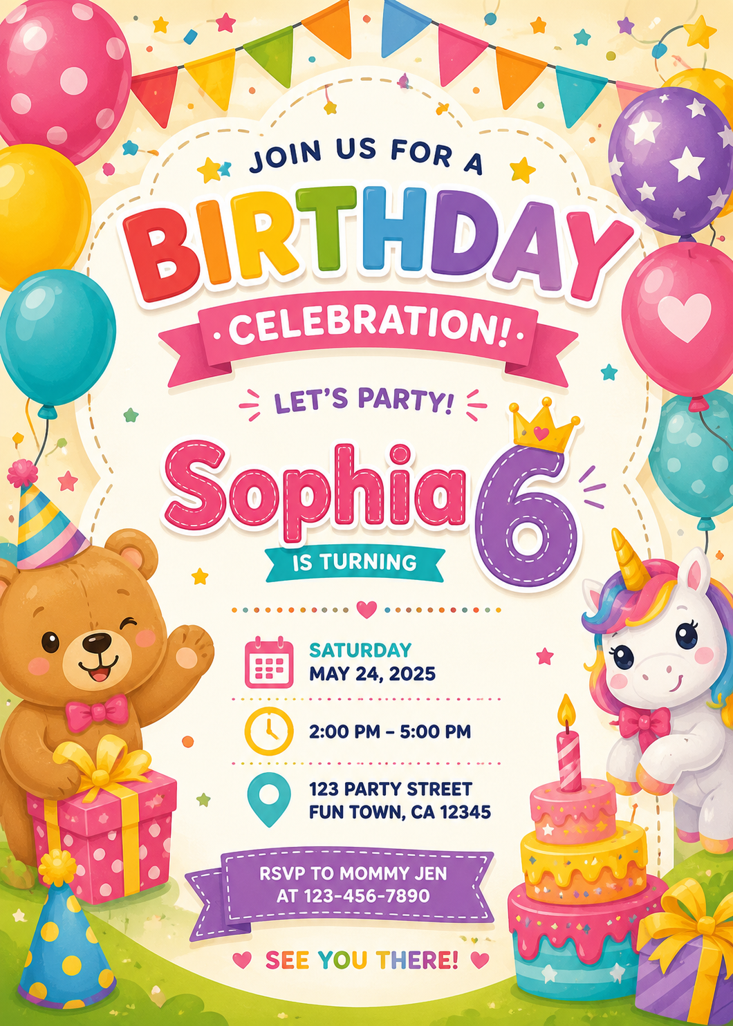 Kids Birthday Invitation