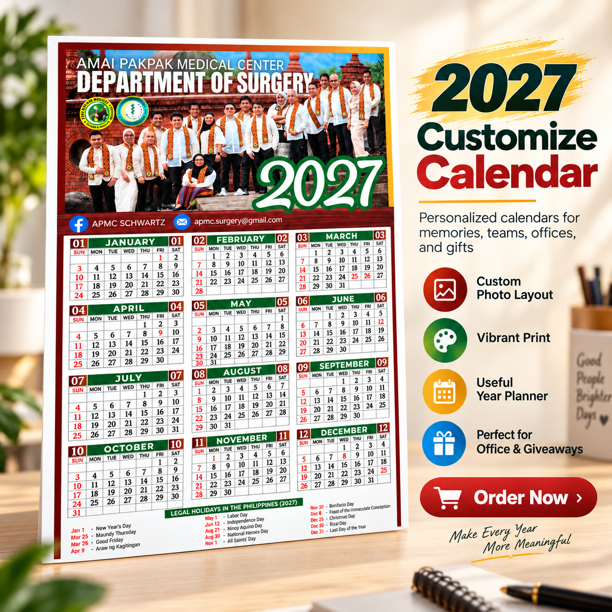 Customize Calendar