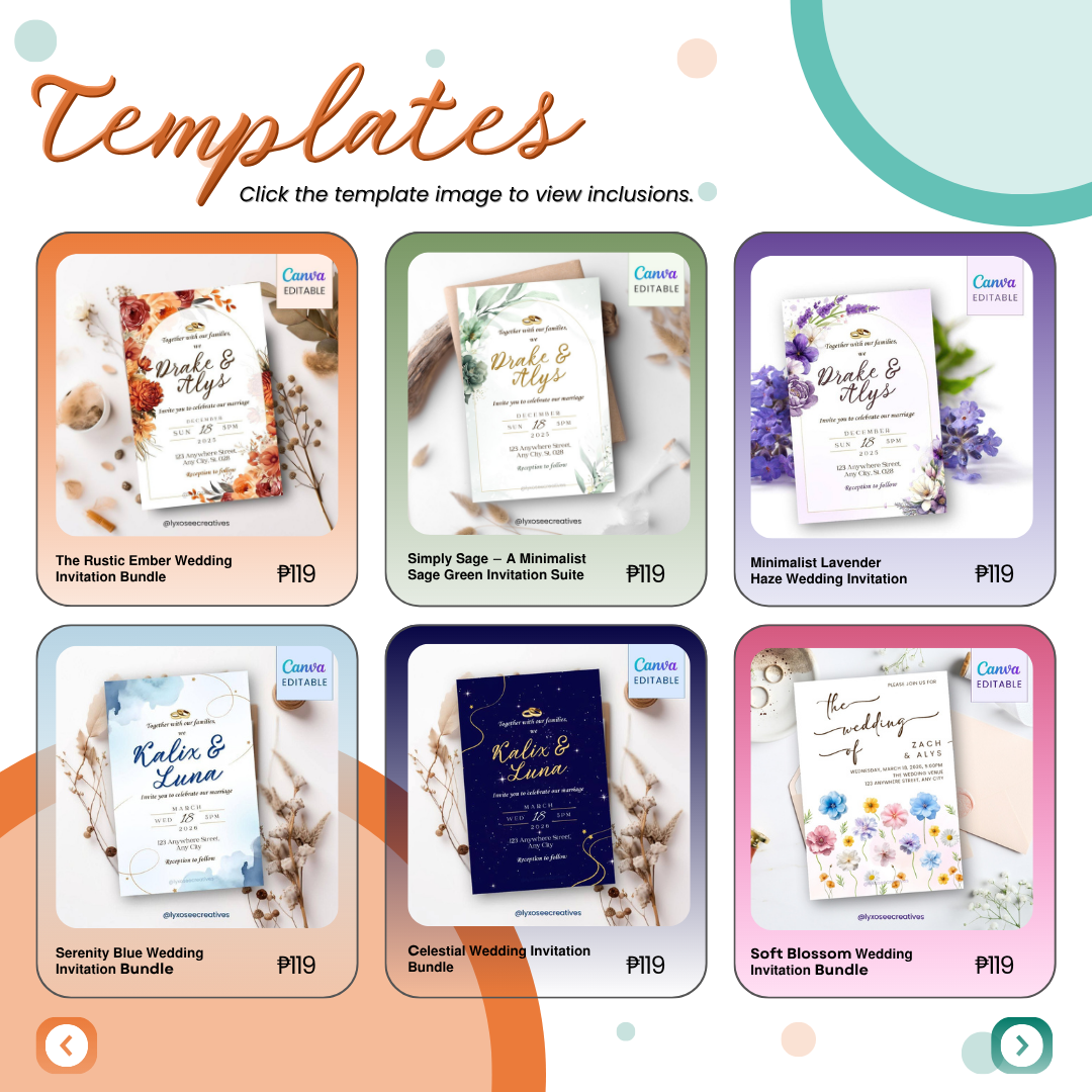 Wedding Invitation Template (Editable)