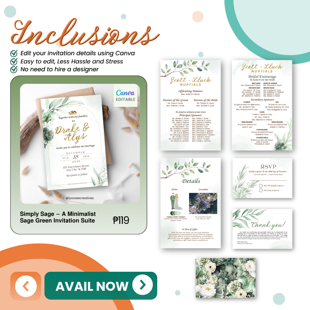 Wedding Invitation Template (Editable)