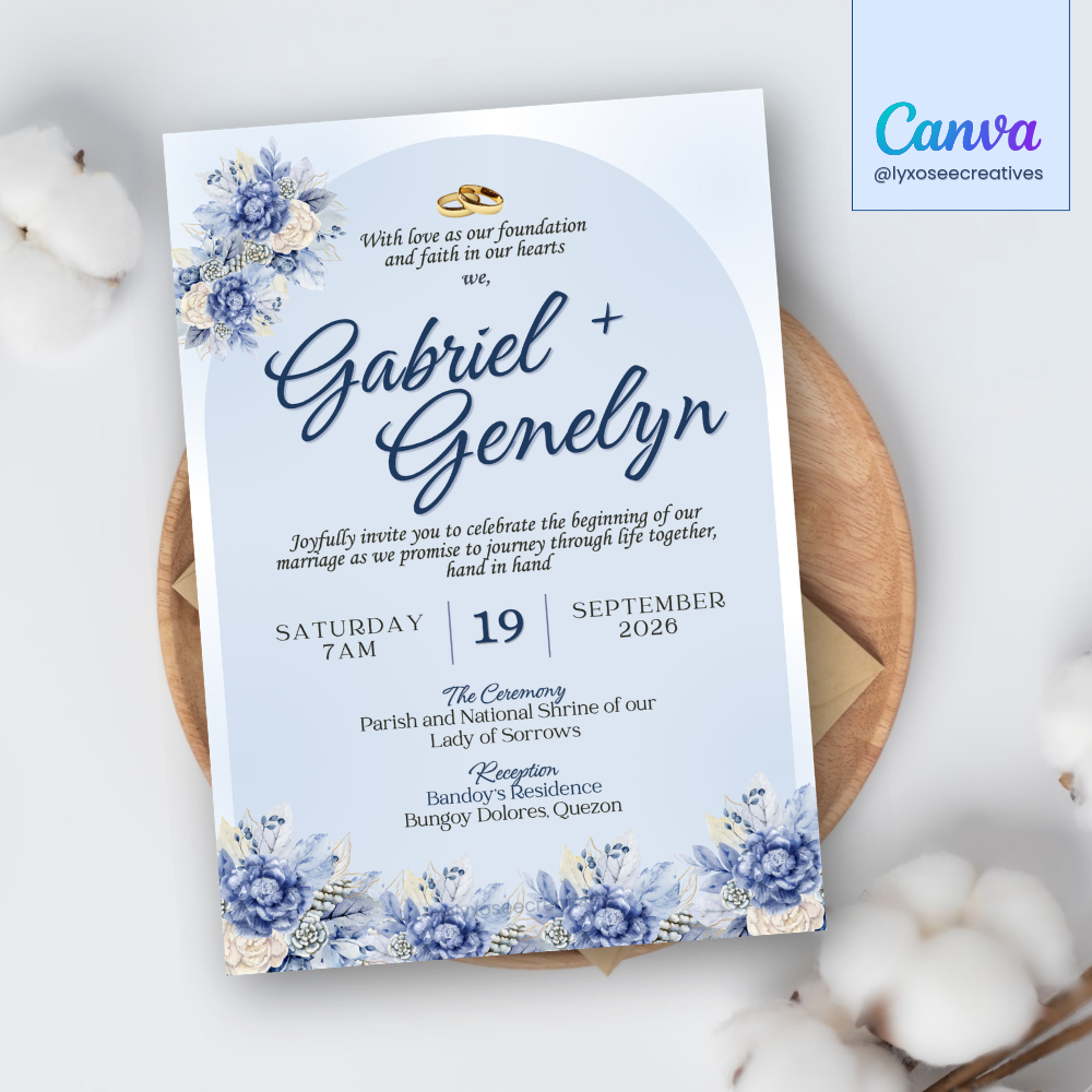 Custom Done-For-You Wedding Invitation 