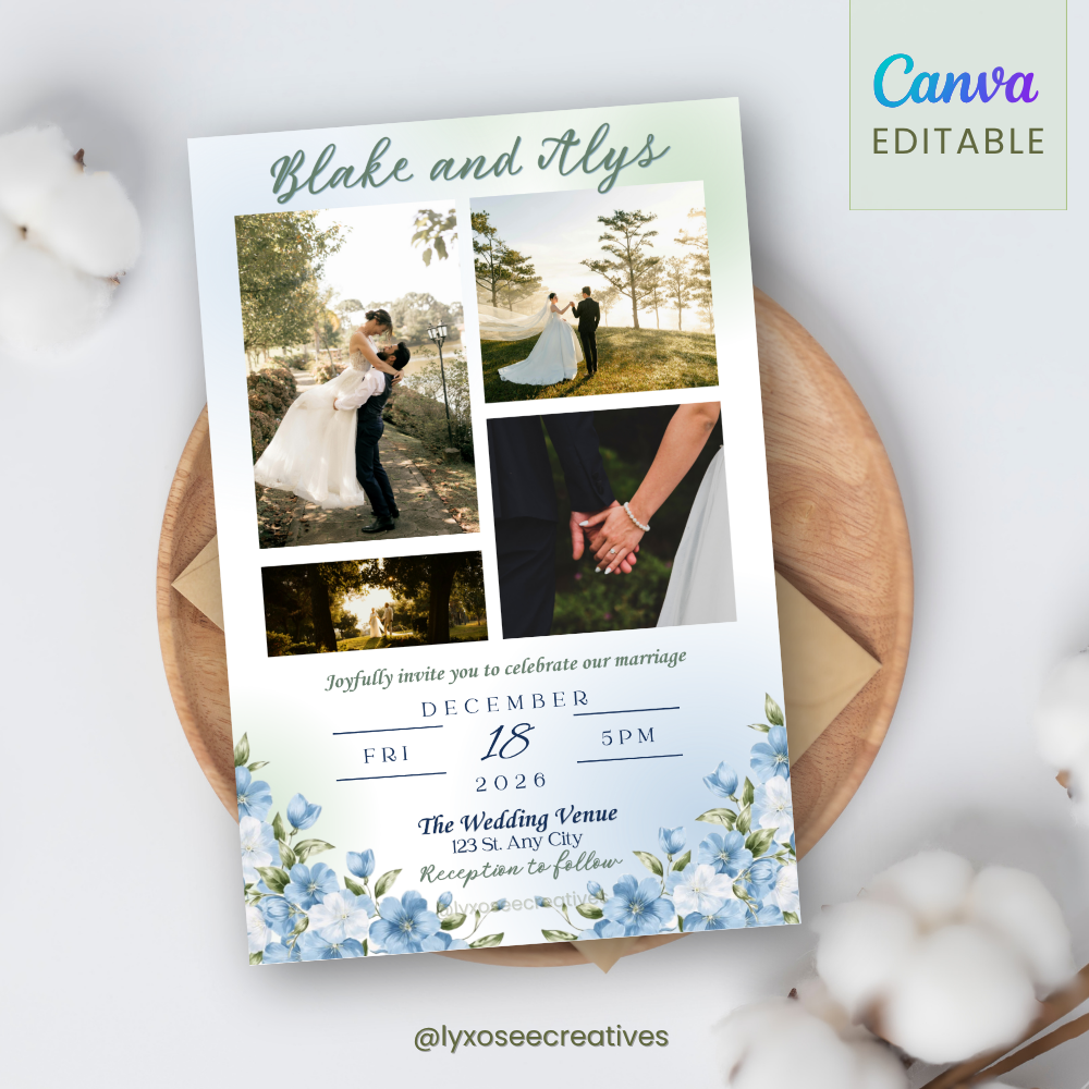 Custom Done-For-You Wedding Invitation 