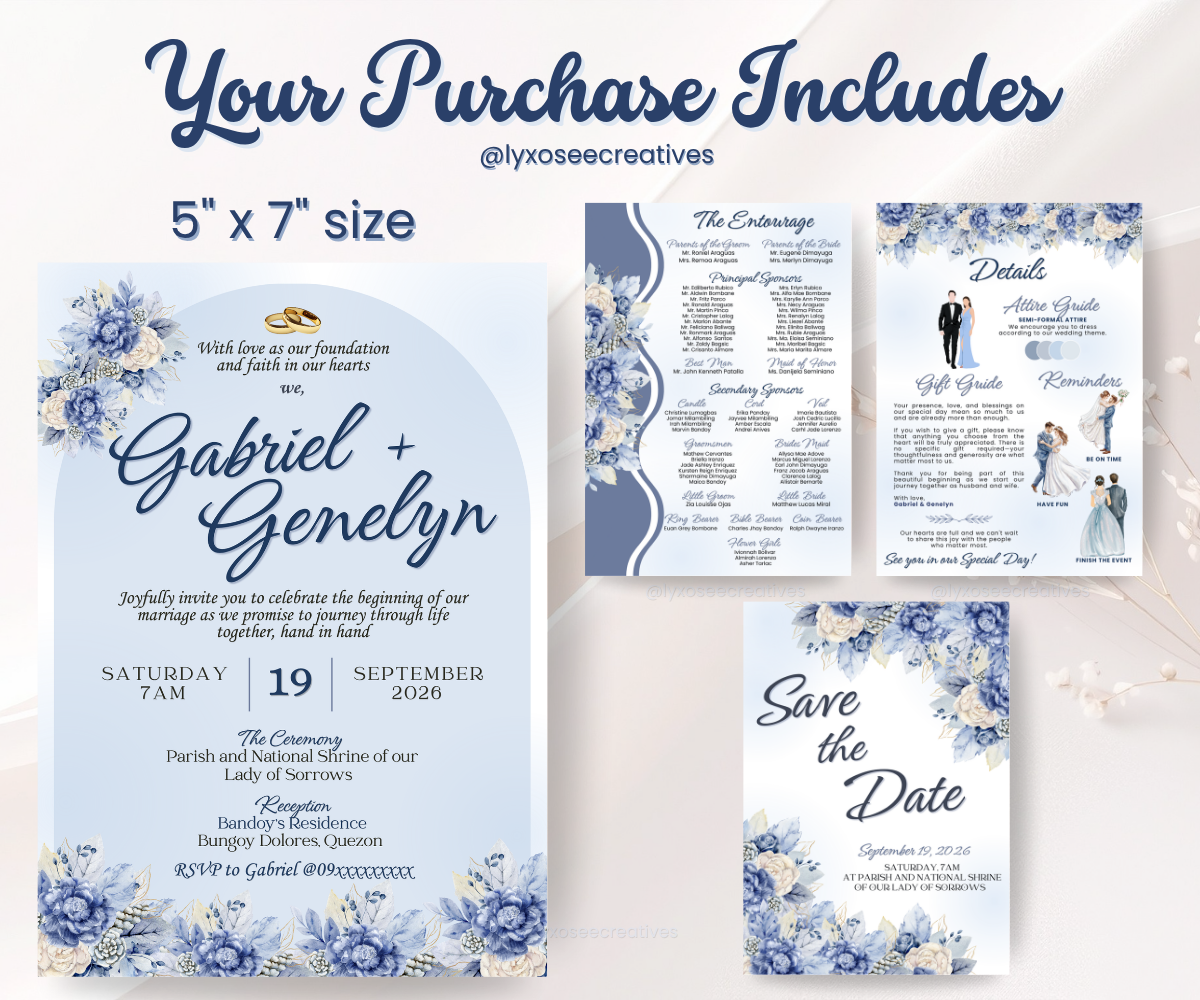 Custom Done-For-You Wedding Invitation 