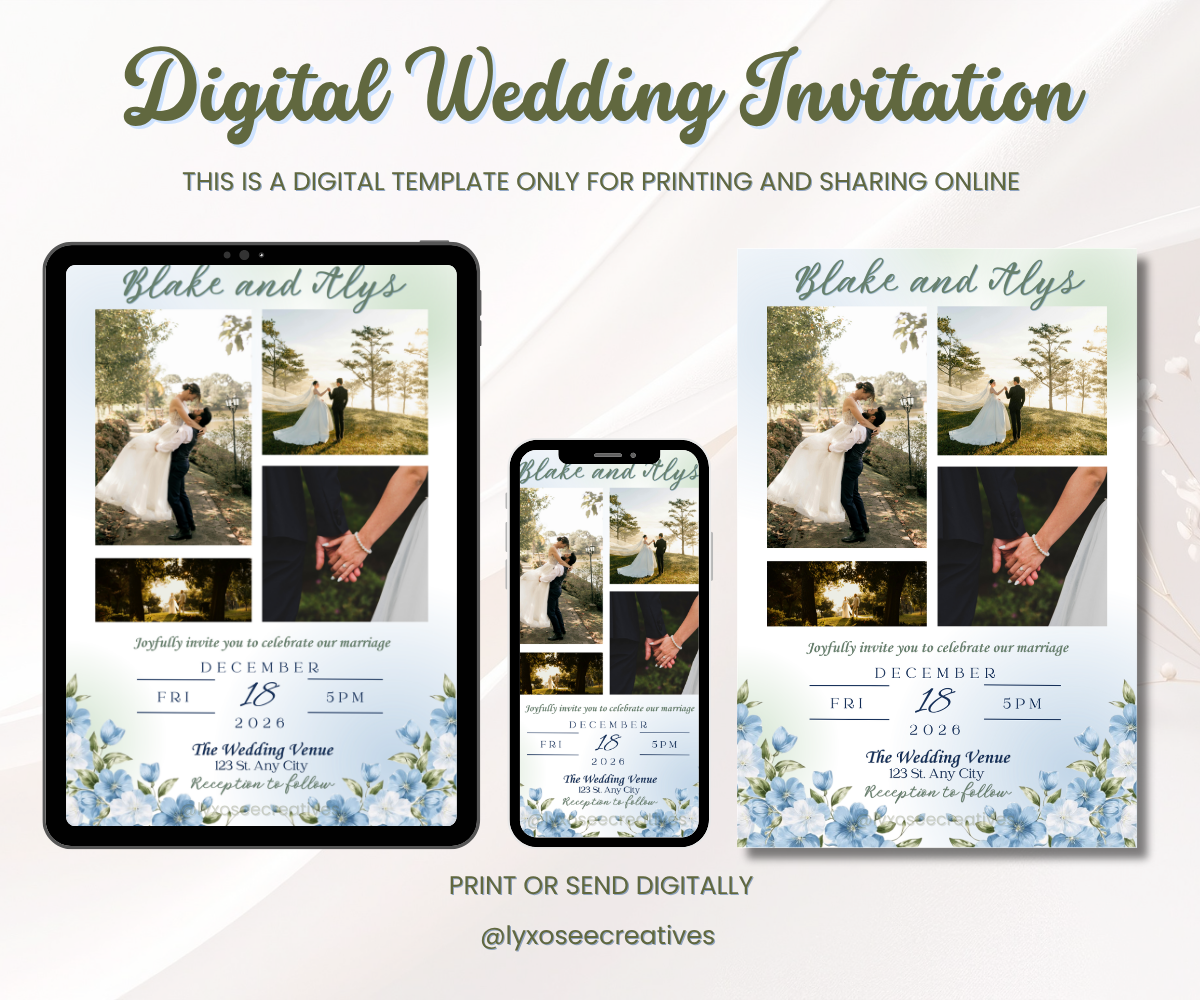 Custom Done-For-You Wedding Invitation 