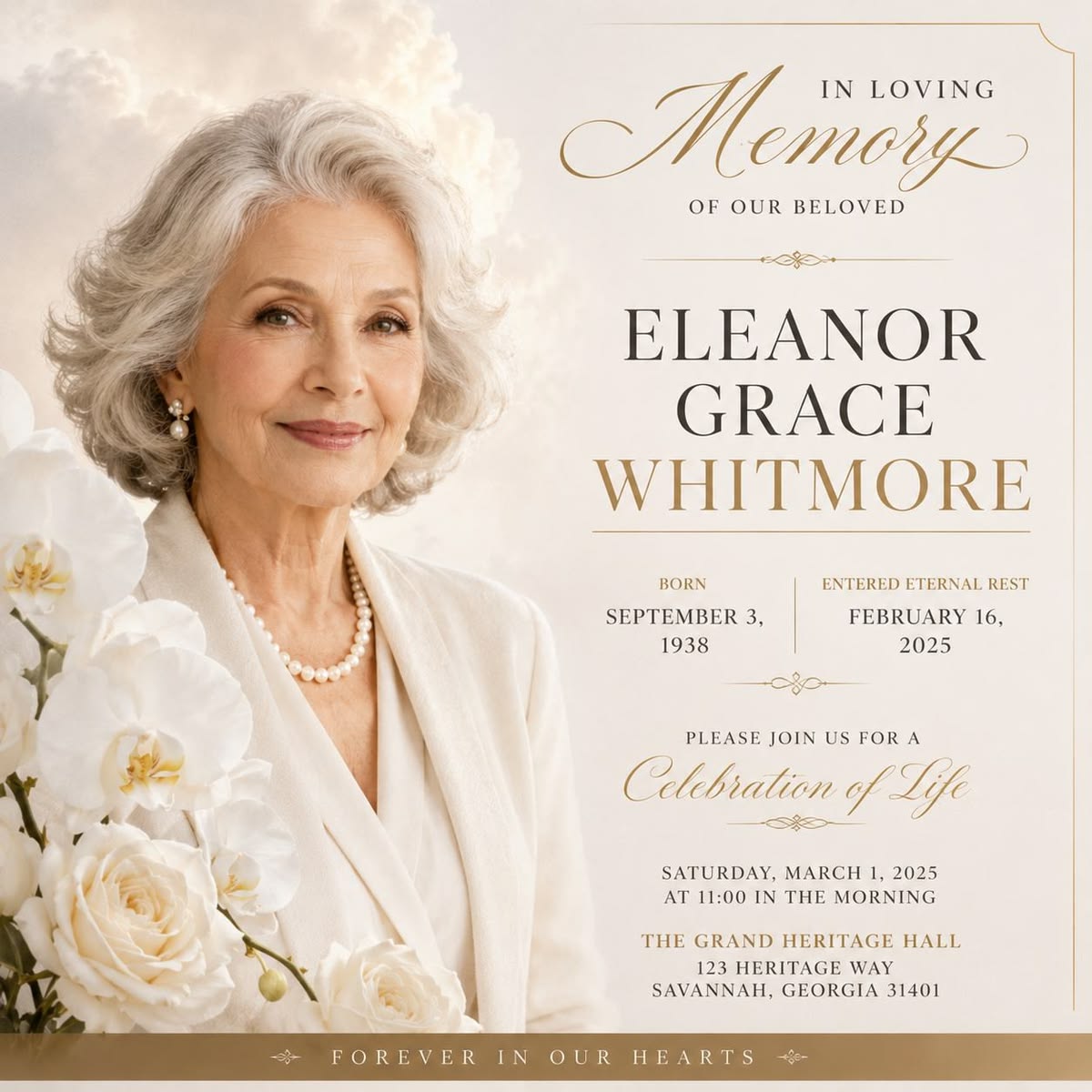 Celebration of Life & Memorial Funeral Templates