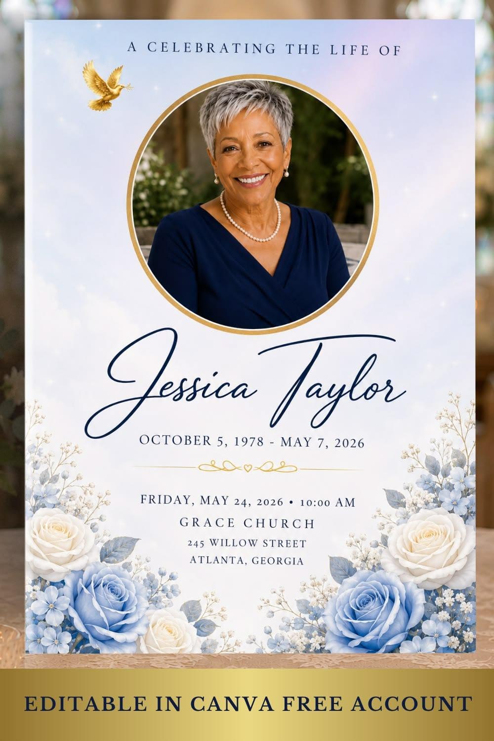Celebration of Life & Memorial Funeral Templates