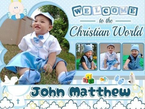 Baby Baptism & Christening Invitation Templates 
