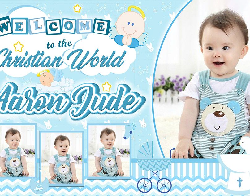 Baby Baptism & Christening Invitation Templates 
