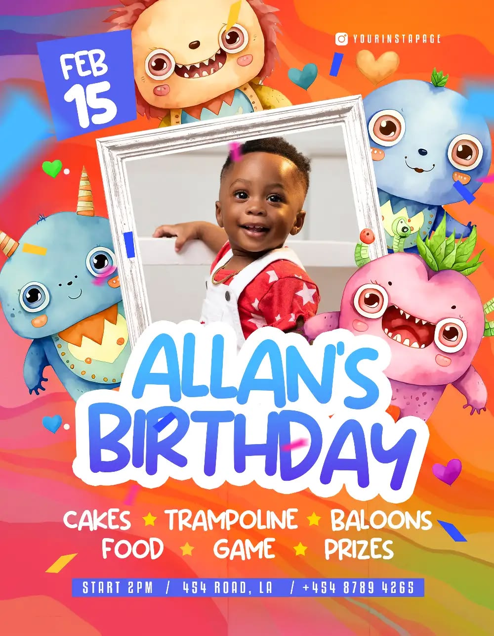 Kids Birthday Invitation & Party Templates Bundle