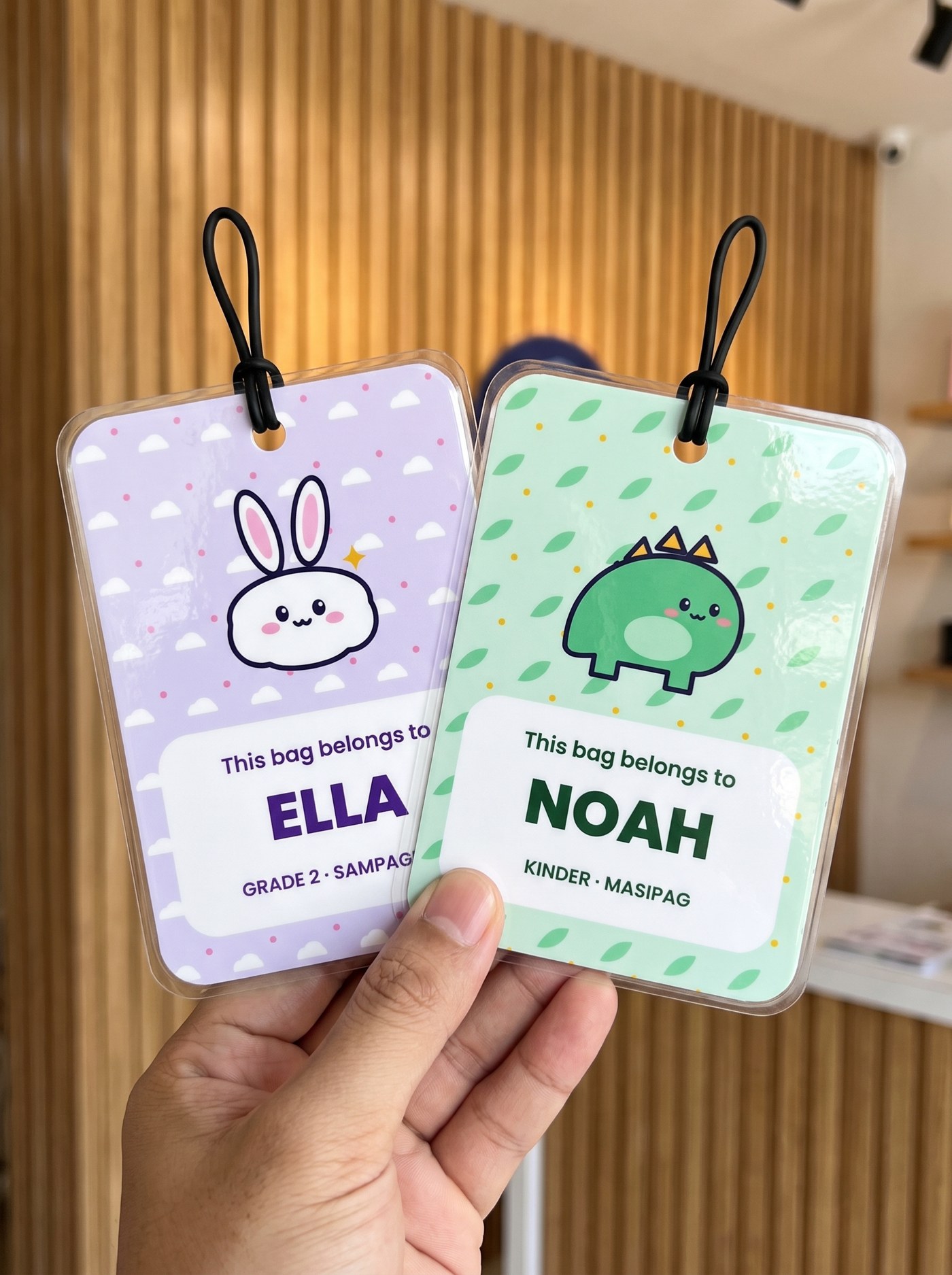 Personalized School Bag Tag with Loop