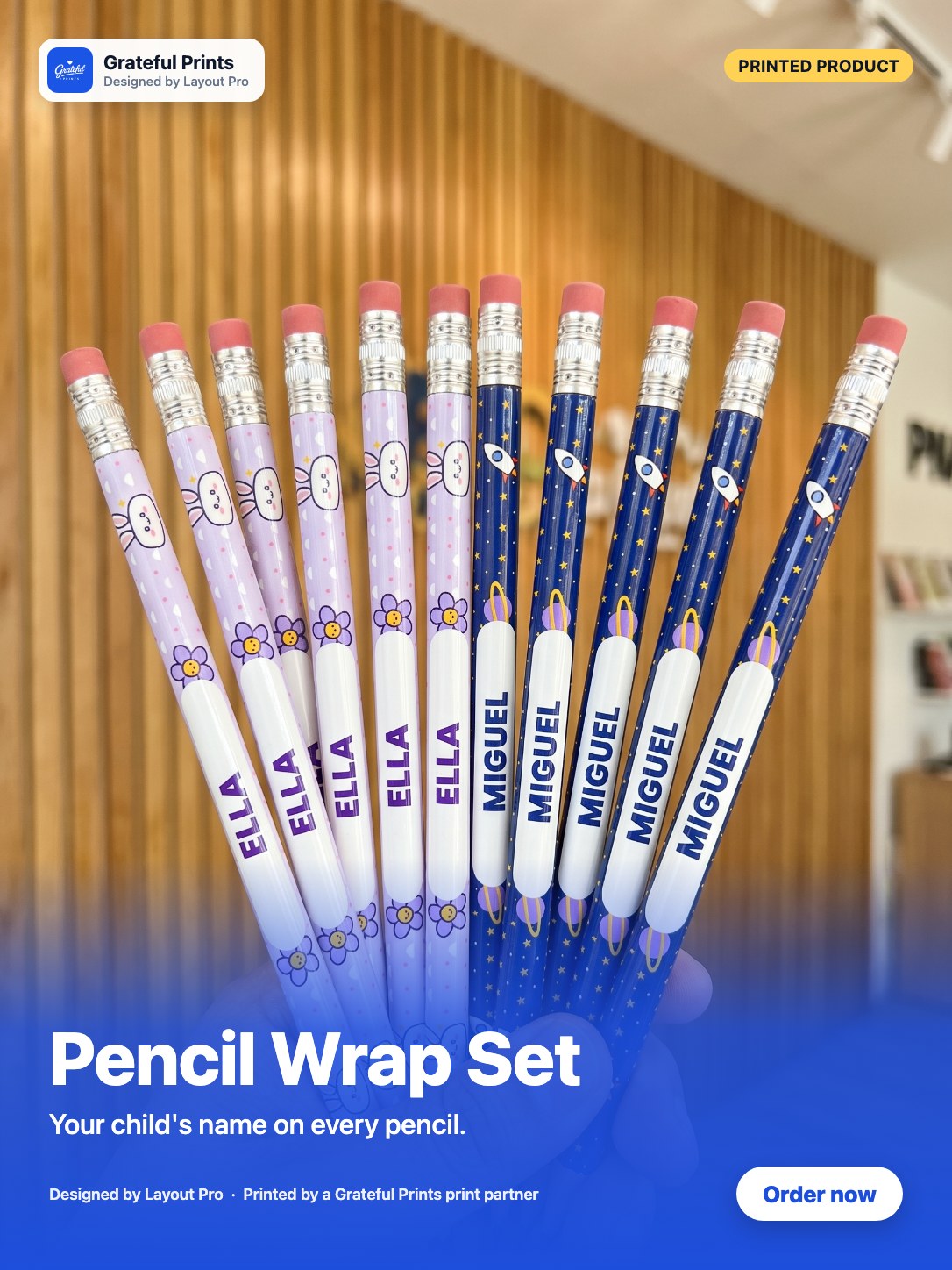 Pencil Wrap Set for No. 2 Pencils