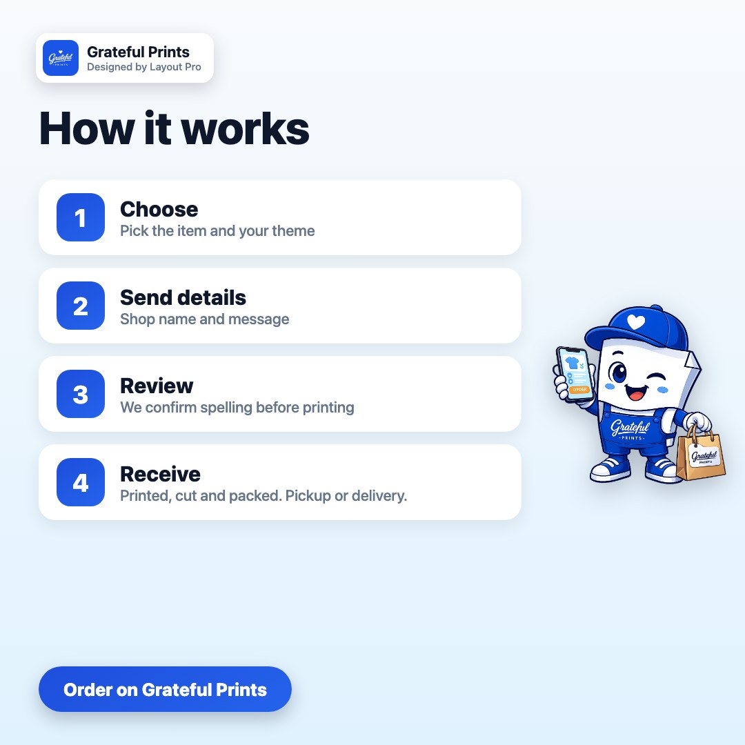Thank You Header Tags for Packaging