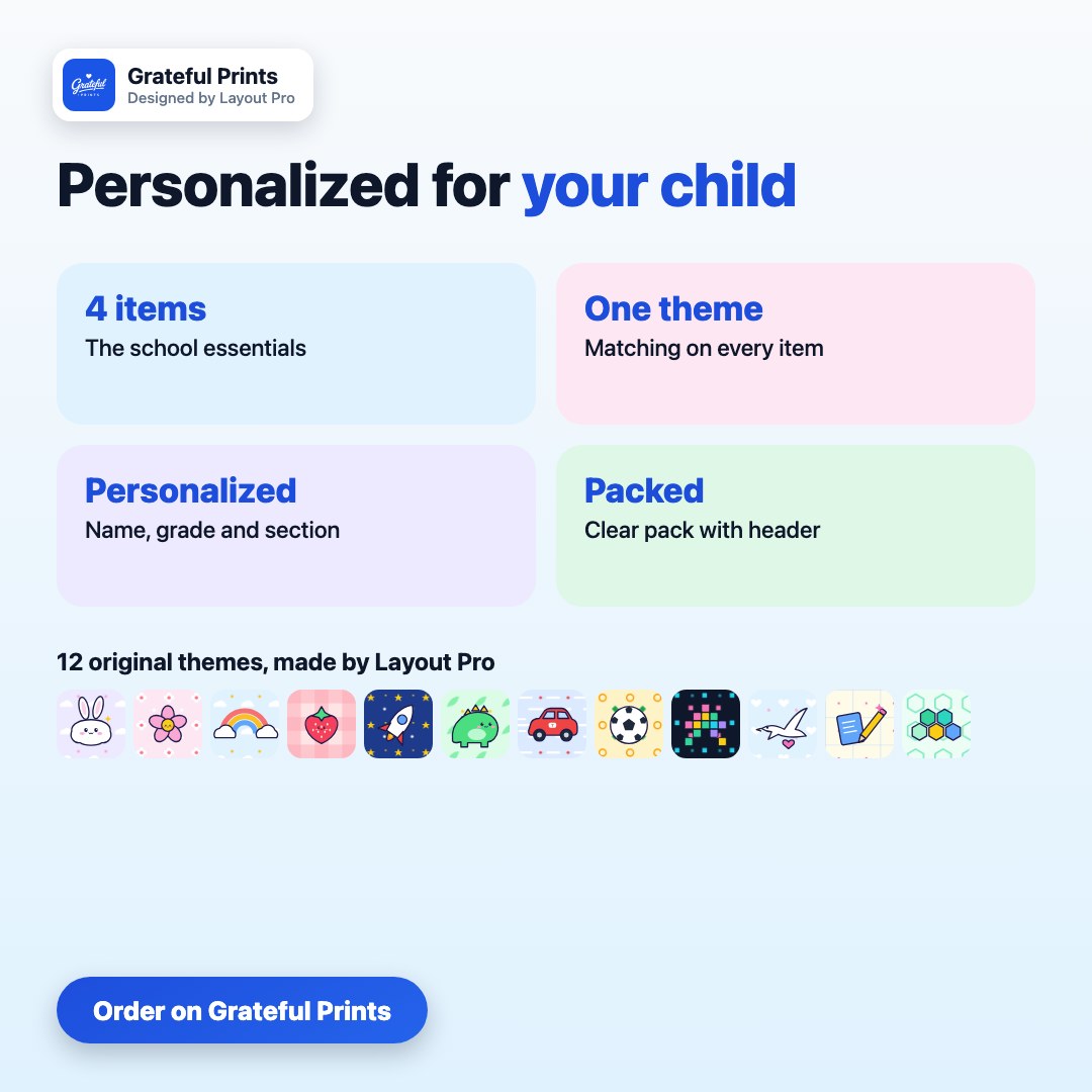 Back-to-School Essentials Bundle (4-in-1)