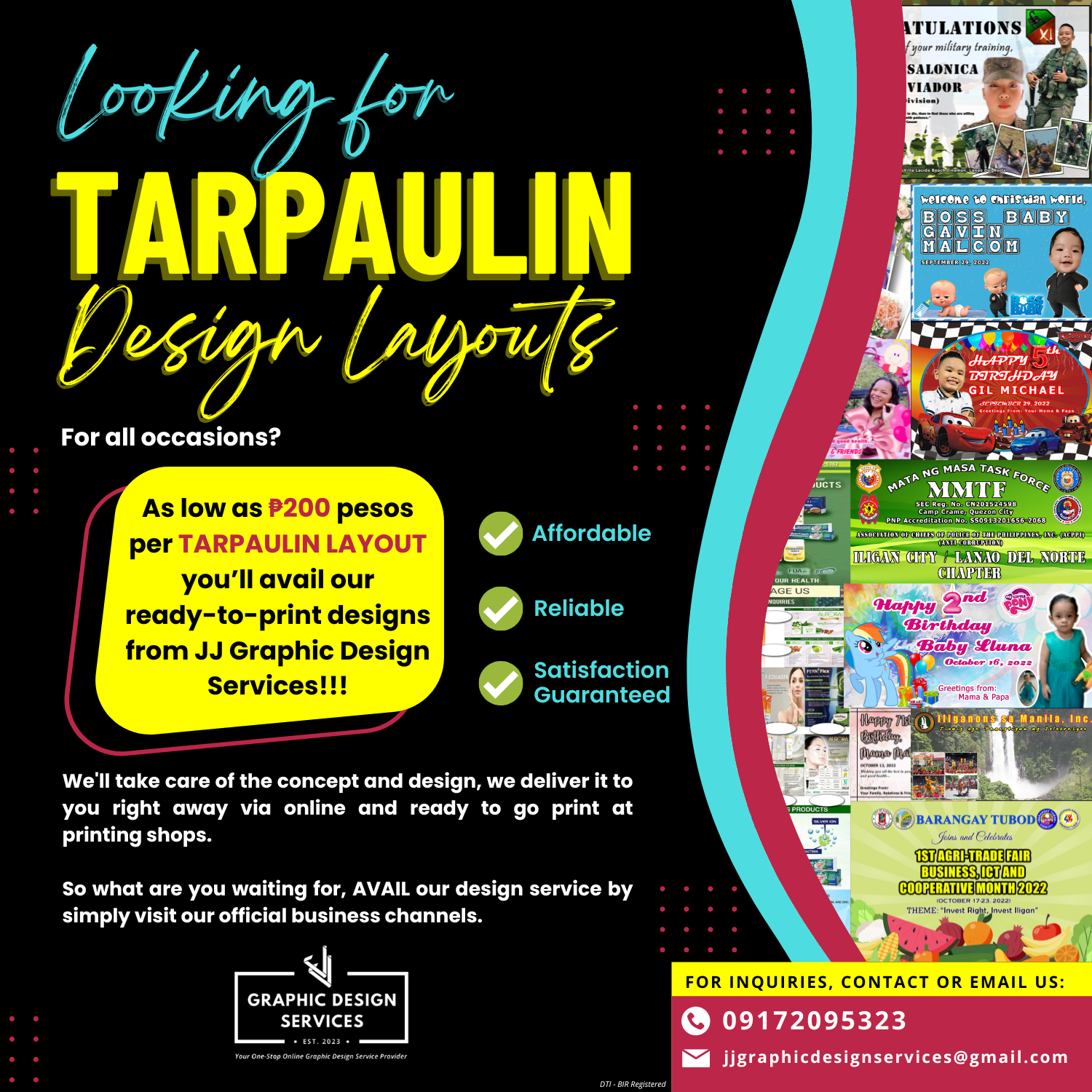 Tarpaulin Layout