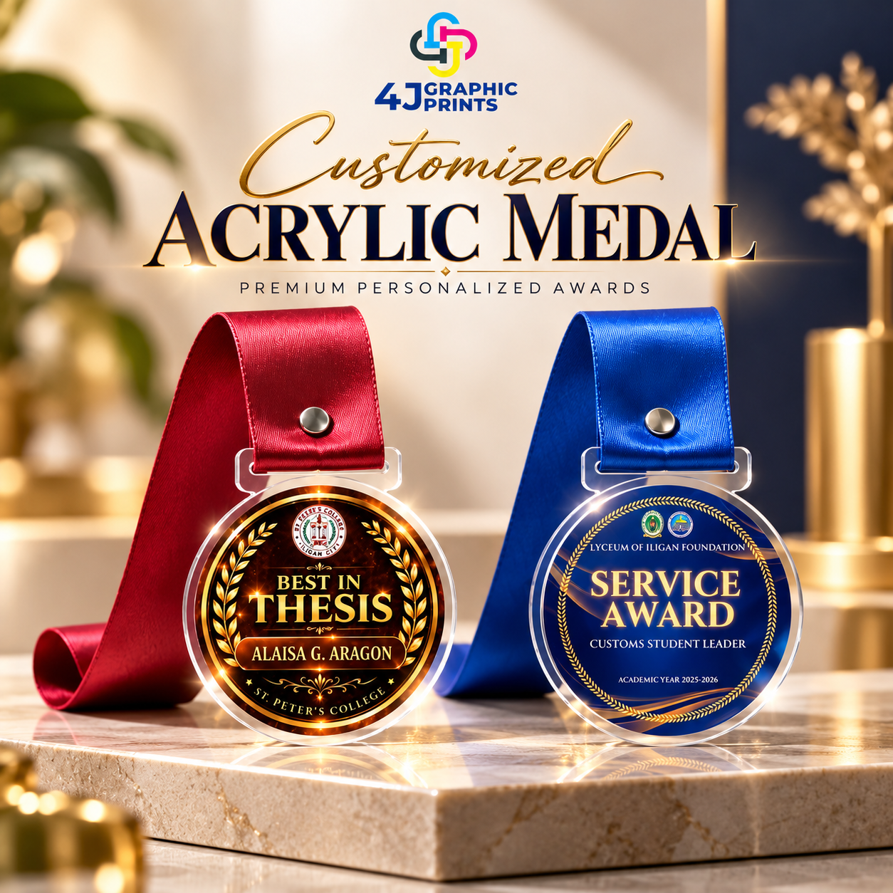 Customized Acrylic Medal