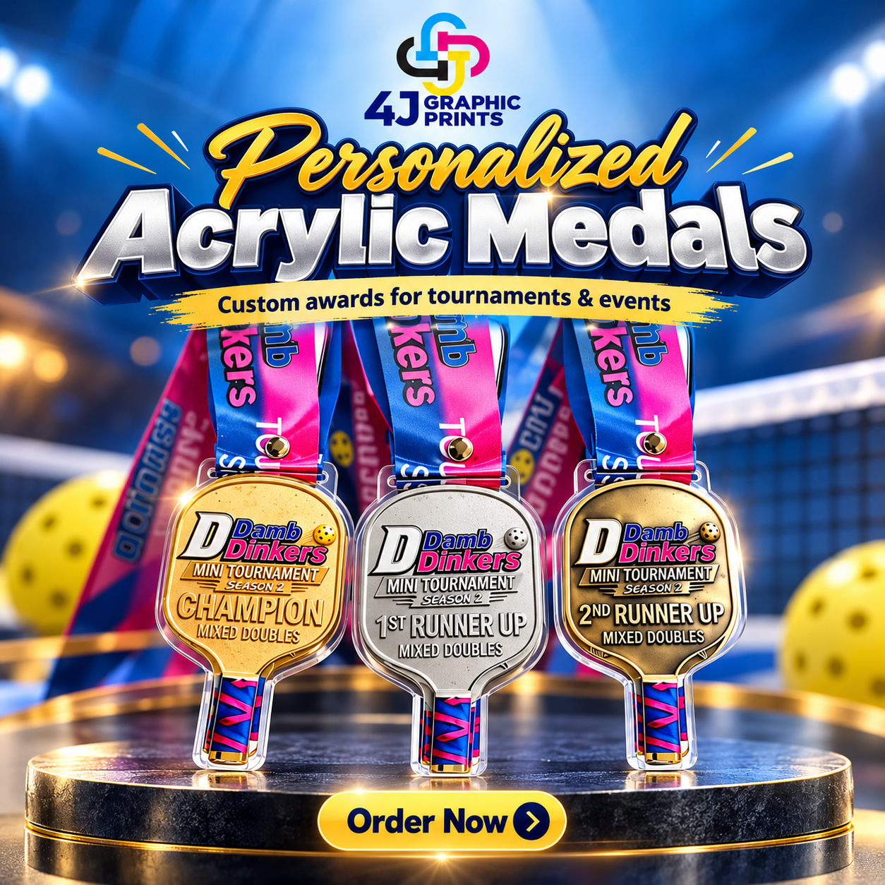 Personalized Acrylic Medals