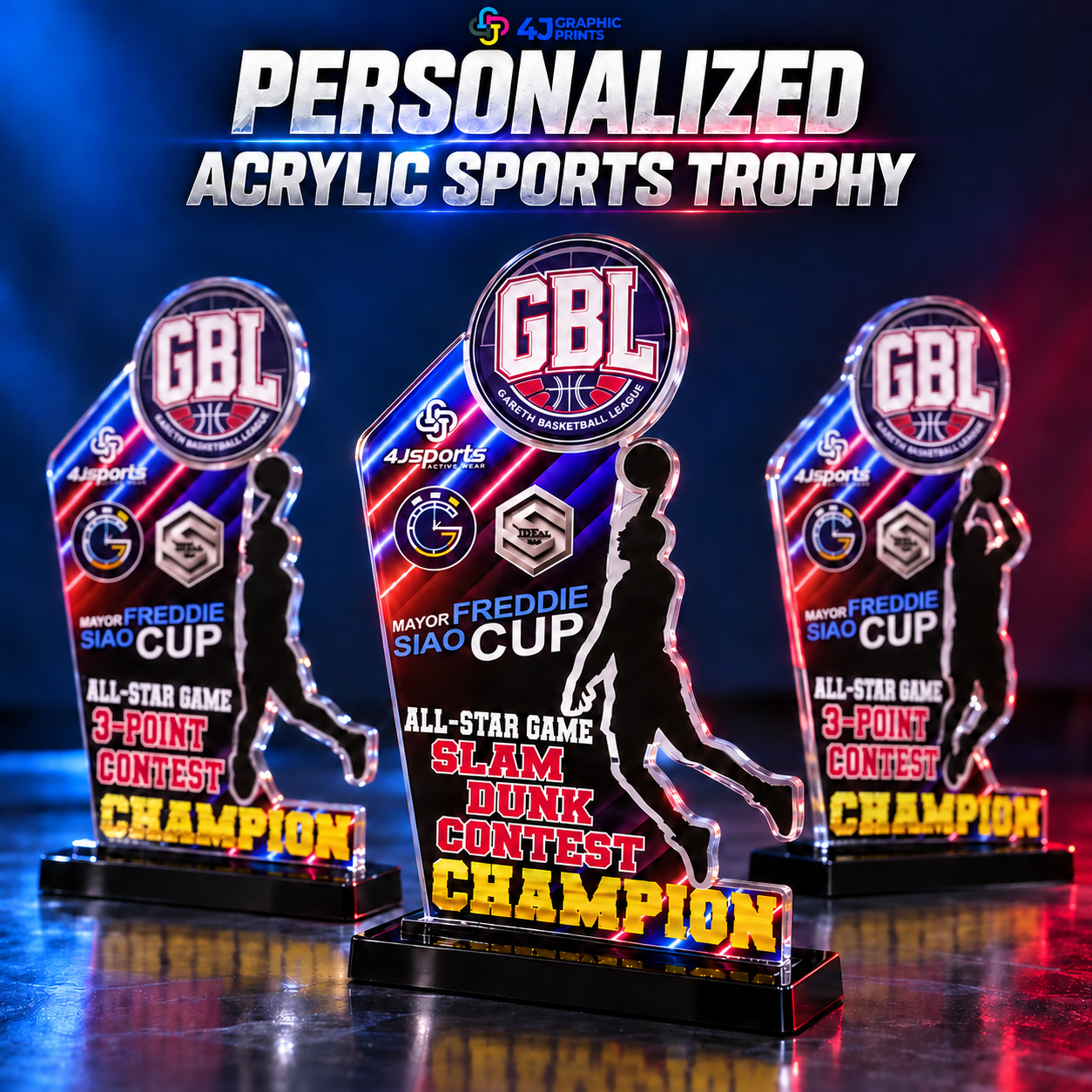 Personalized Acrylic Sports Trophy