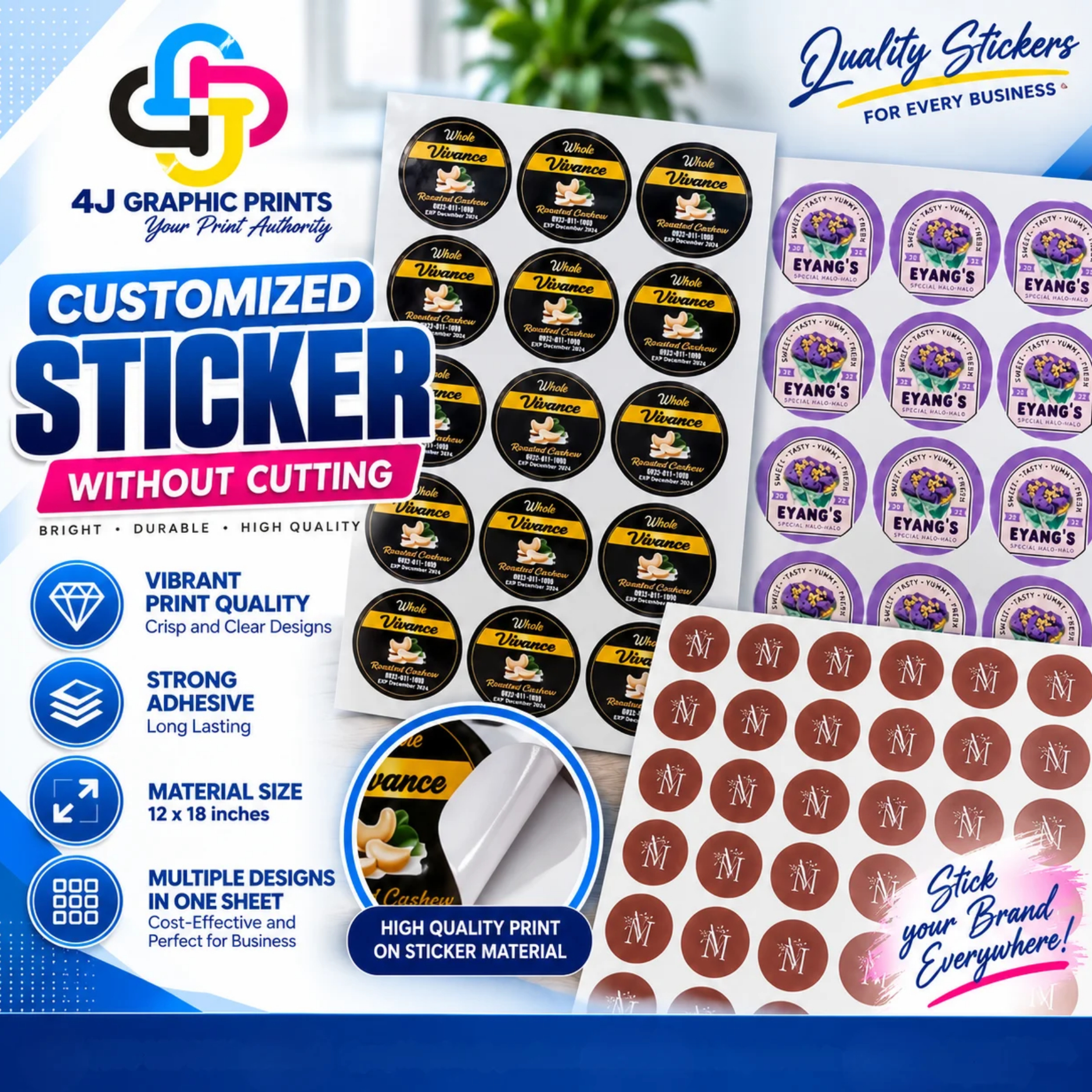 Yellow back sticker