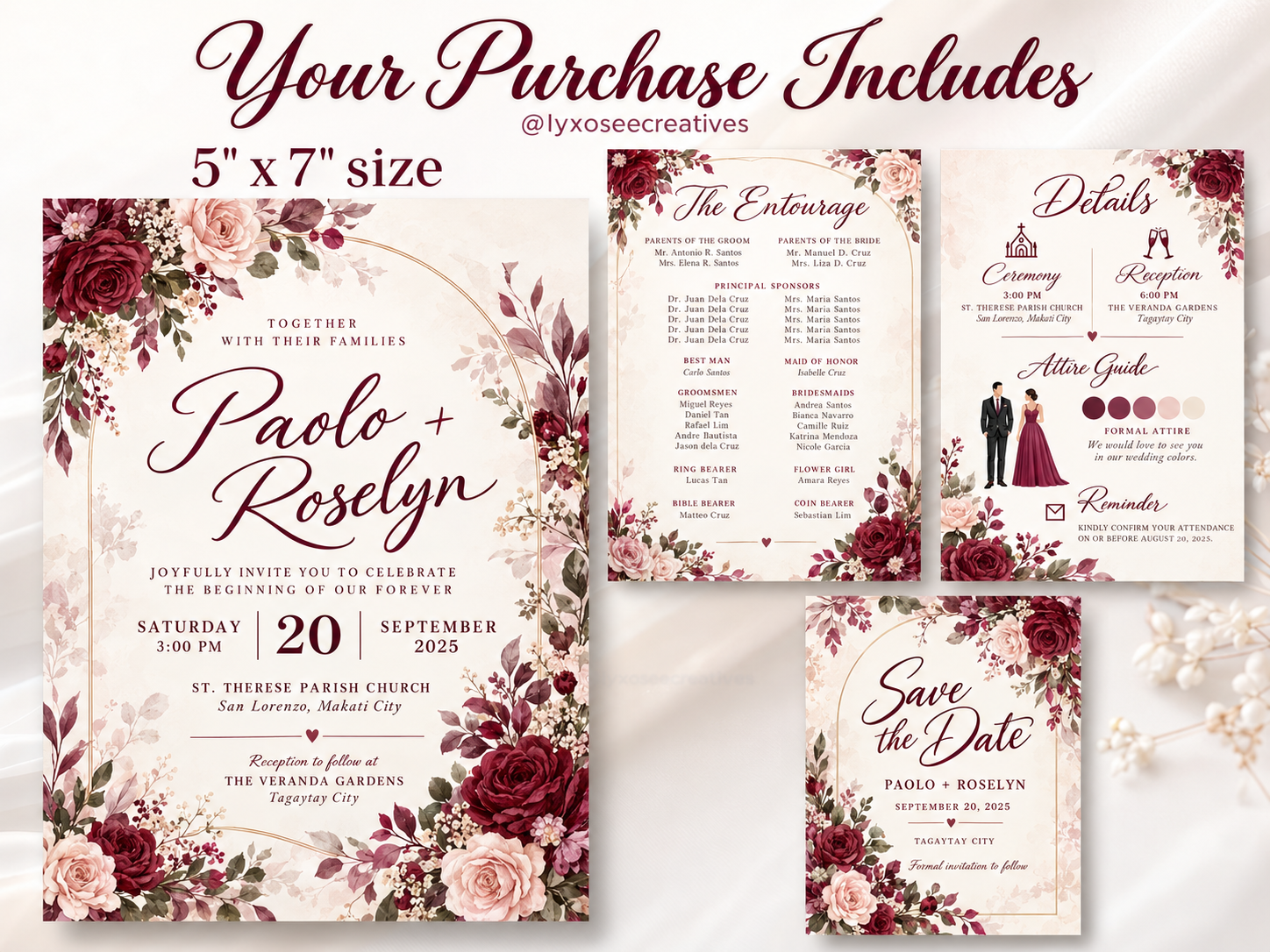 Customized Wedding Invitation