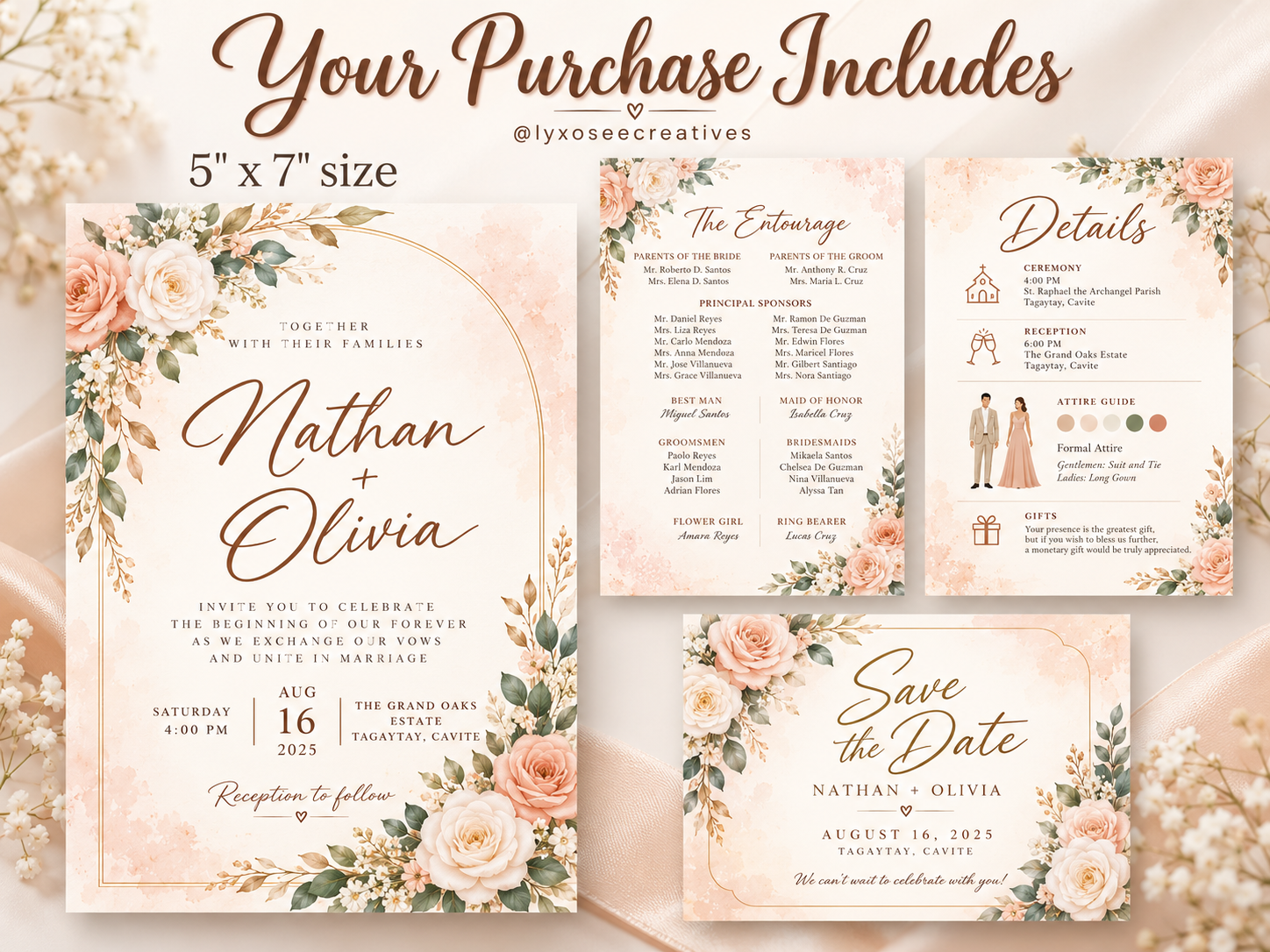 Customized Wedding Invitation
