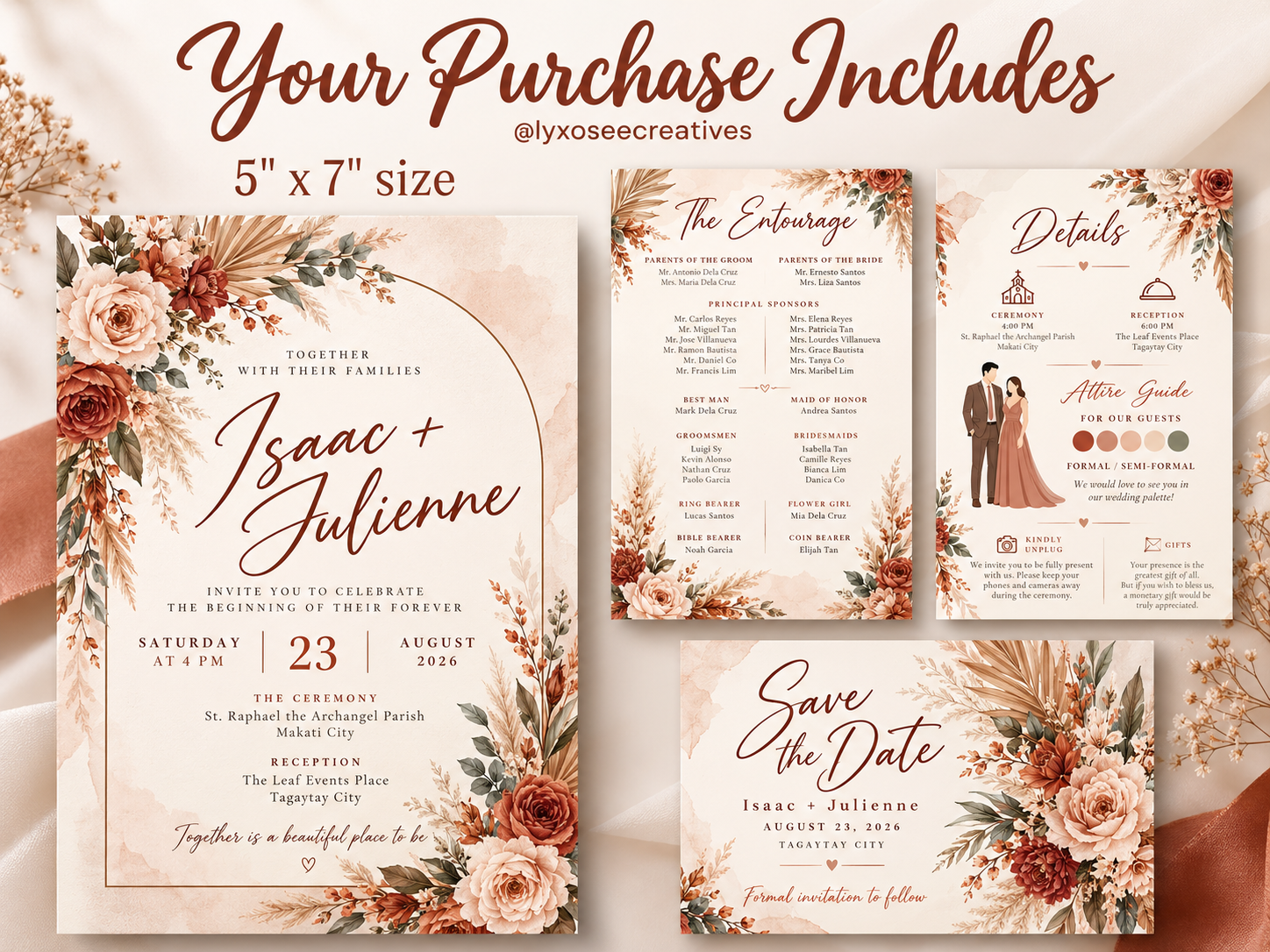 Customized Wedding Invitation