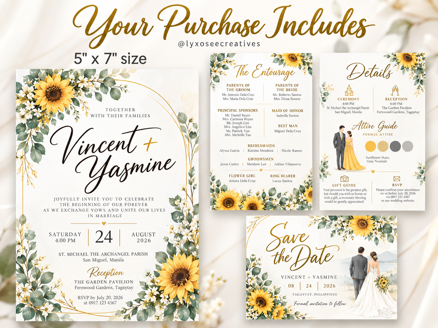 Customized Wedding Invitation