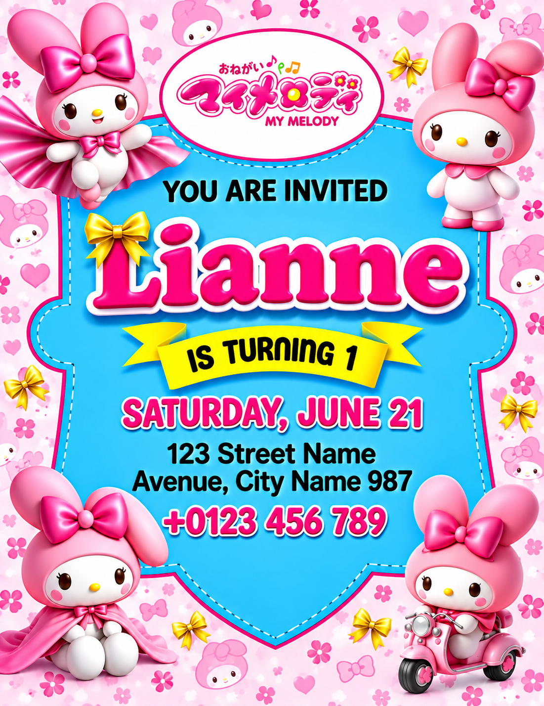 Customized Kids Birthday Invitation