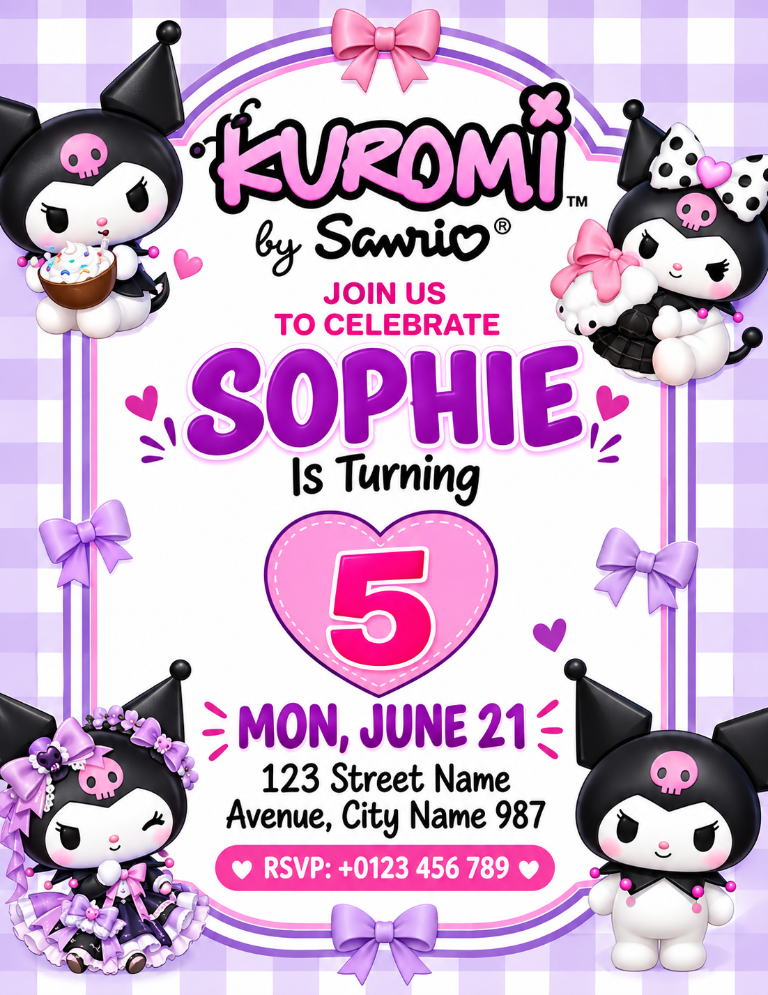 Customized Kids Birthday Invitation