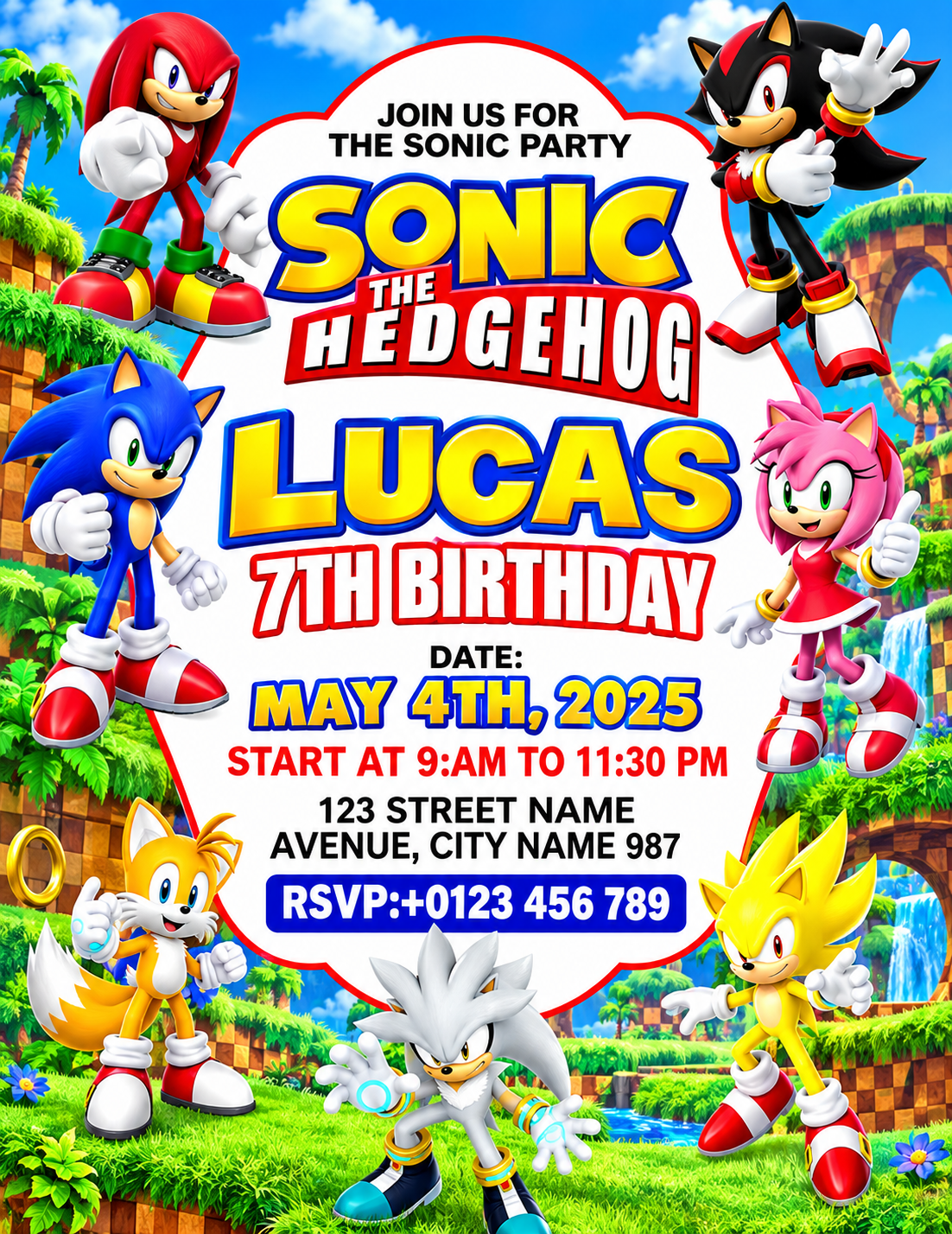 Customized Kids Birthday Invitation