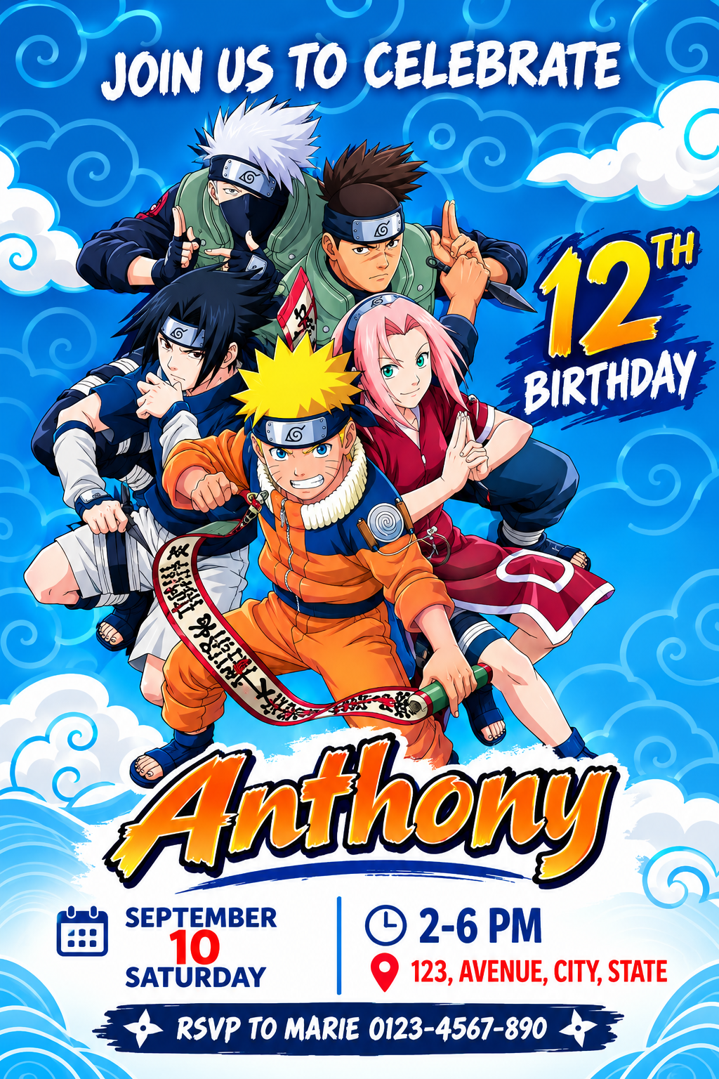 Customized Kids Birthday Invitation